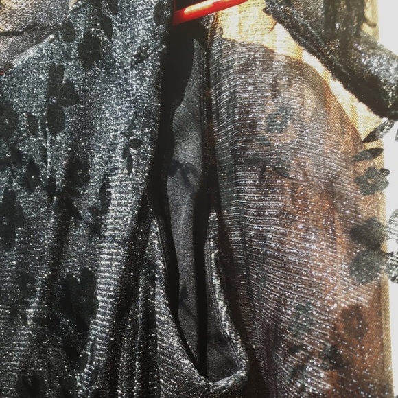 Gabby Skye Black Sparkly Fancy Party Dress Size 14 - Picture 4 of 10